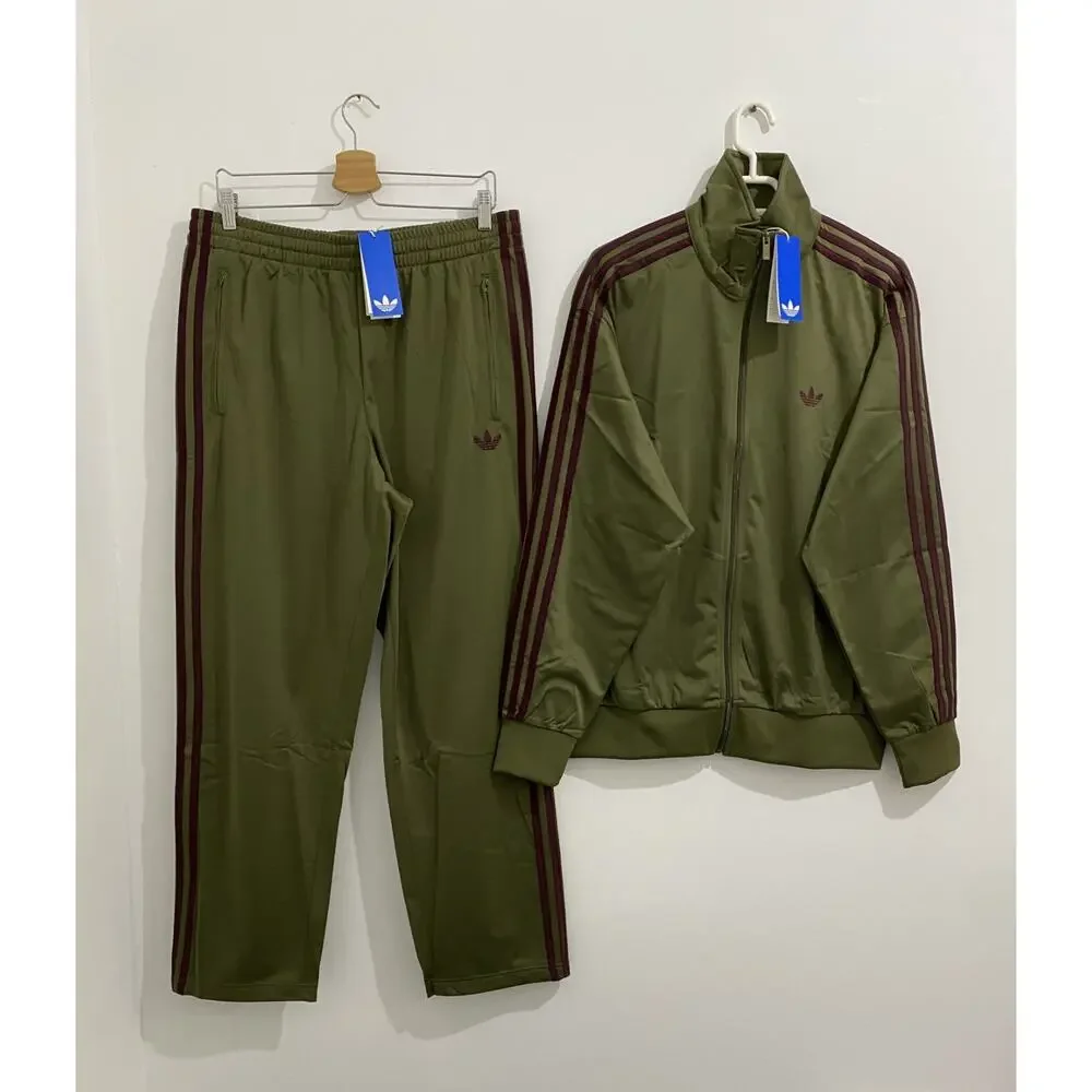 Adidas Originals Classics Firebird Tracksuit Focus Olive Maroon Size XL